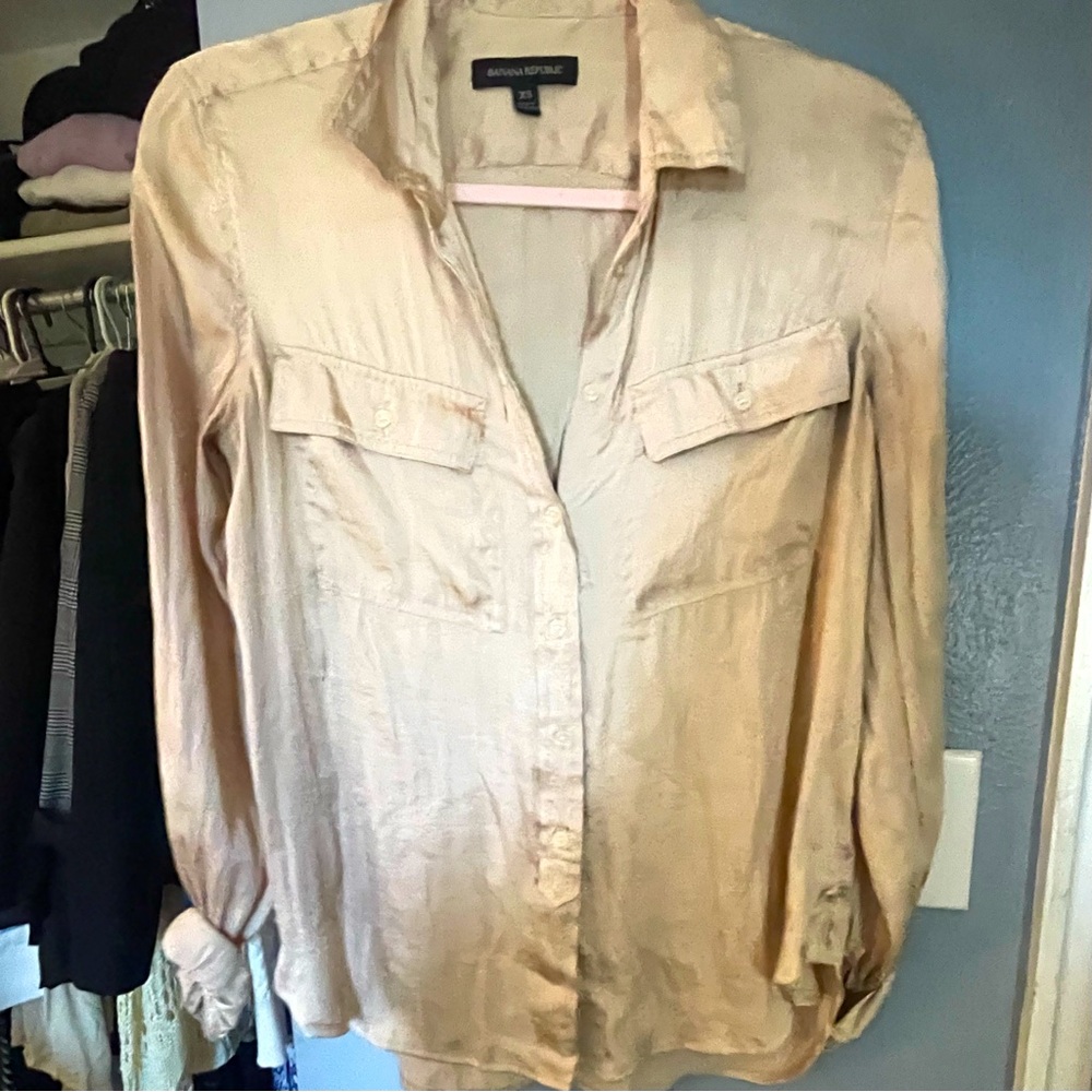 Banana Republic Ivory Blouse XS